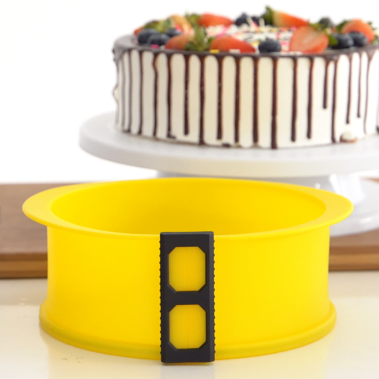 Silicone Springform, Non-Stick 100% Food-Grade Tempered Glass Baking Pan Set alternate