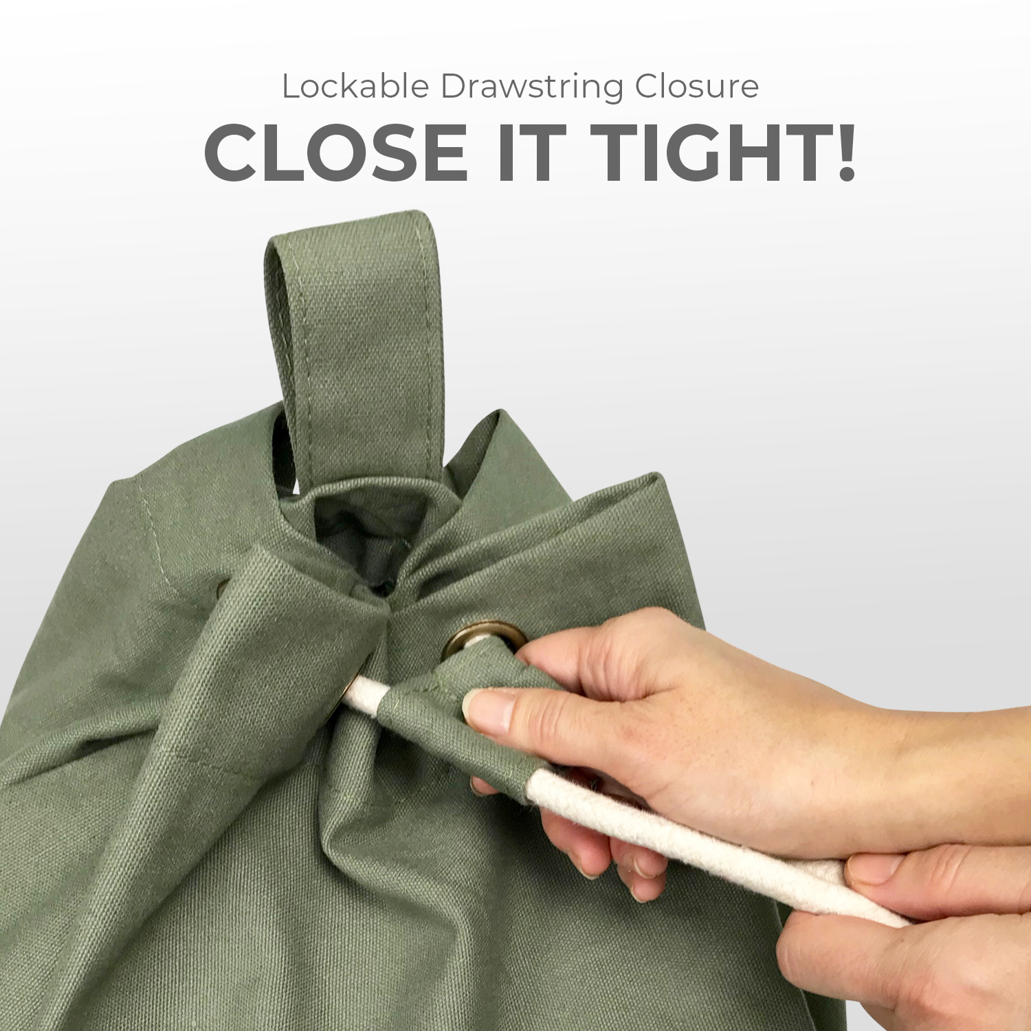 LaundryBag-Green-Drawstring