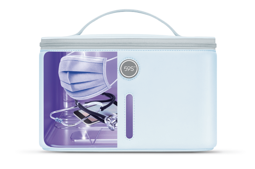 Sterilizing Compact Bag for Mobile Phone, Glasses, Beauty Tools with 24 UVC LEDs