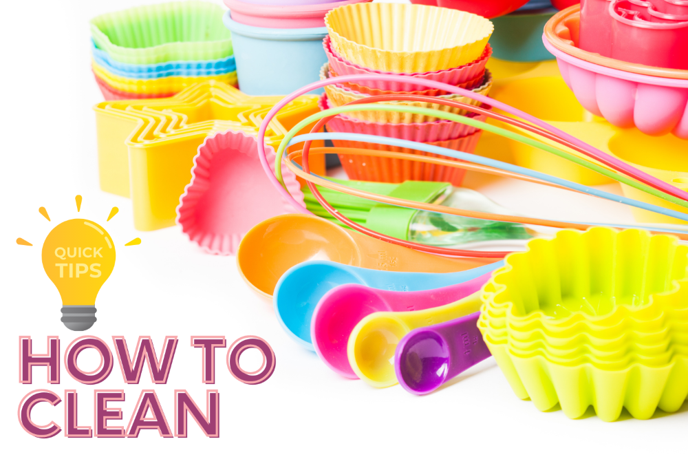 clean silicone bakeware