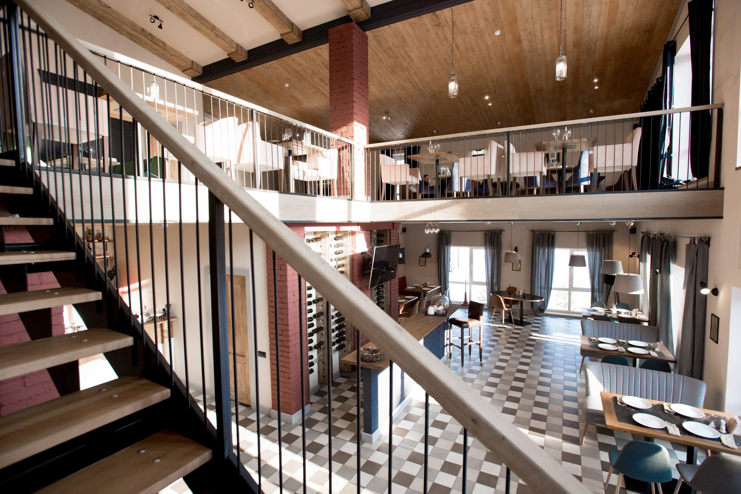 A Restaurant With a UVC-lit Lobby